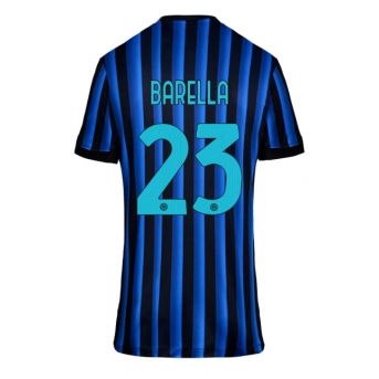 Billige Fotballdrakt Inter Milan Nicolo Barella #23 Replika Hjemmedrakt Dame 2025-26 Kortermet